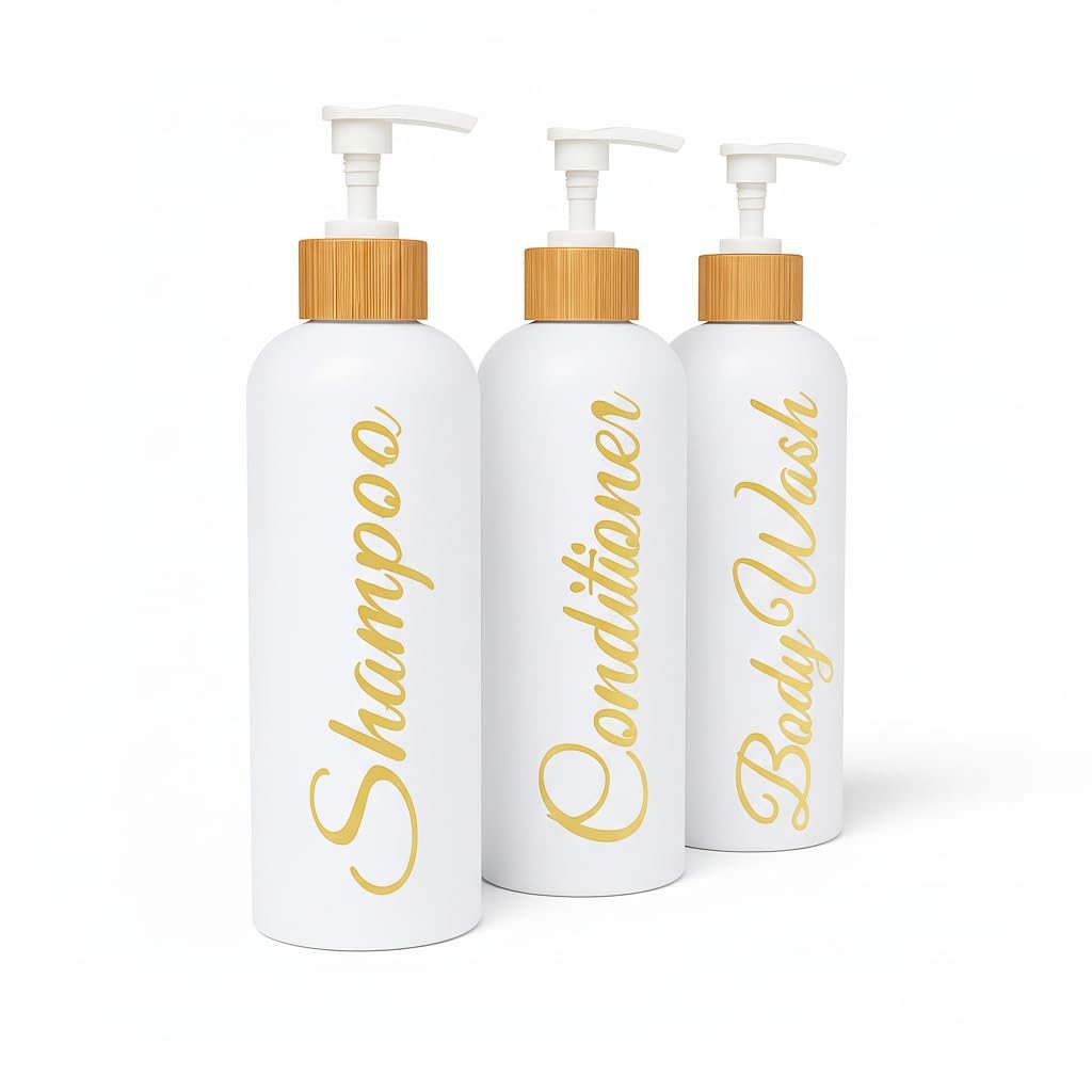 Round Refillable Bottles — White