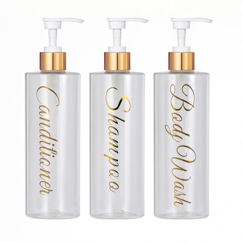 Round Refillable Bottles — Clear