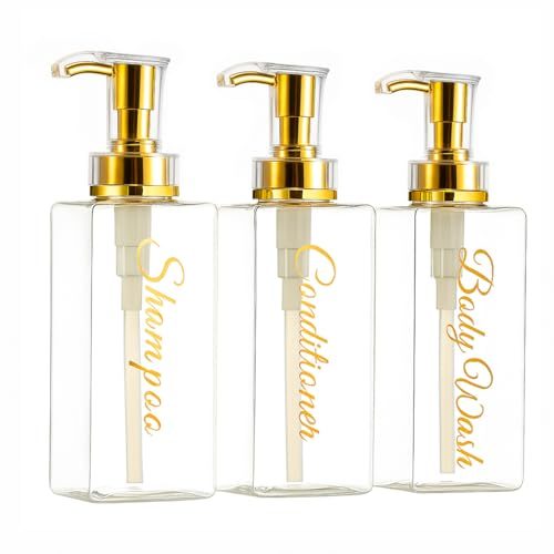 Square Refillable Bottles — Clear
